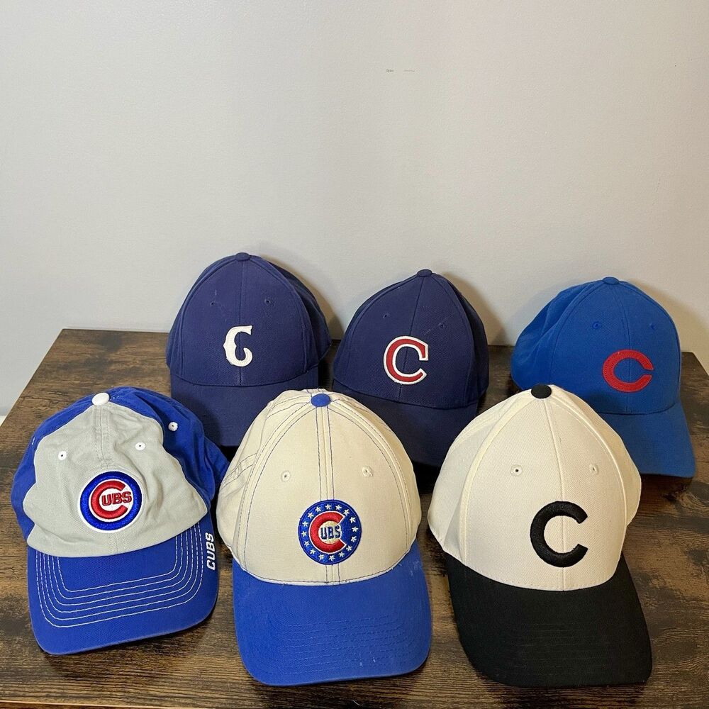 Chicago Cubs Hat Collection Lot of 6 Vintage Caps American Needle 7 1/8 MLB